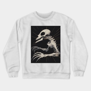 Sketch of an Alien Skeleton Crewneck Sweatshirt